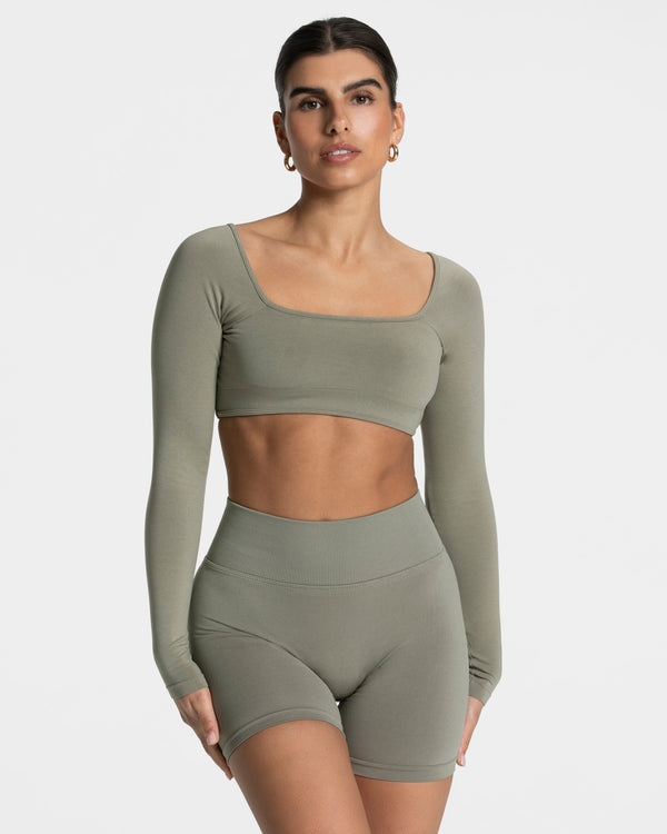 Haut à manches longues TEVEO Femme backless